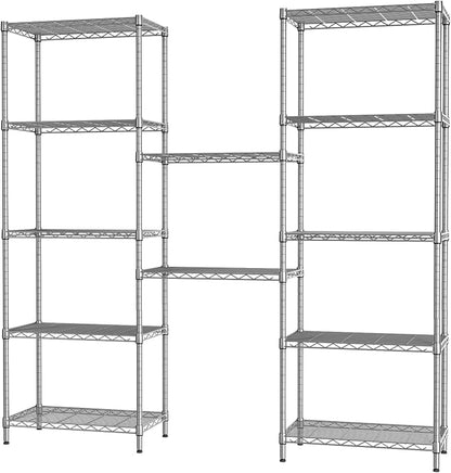 SINGAYE 6 Shelf Wire Shelving Unit Adjustable Metal Shelves Standing Bathroom - Image 9