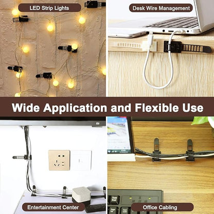 Adhesive Cable Management Clips, Extra Screw & Hole - Image 6