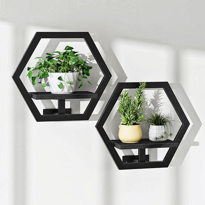 Floating Shelves Set of 2, Wall Planters by Choezon