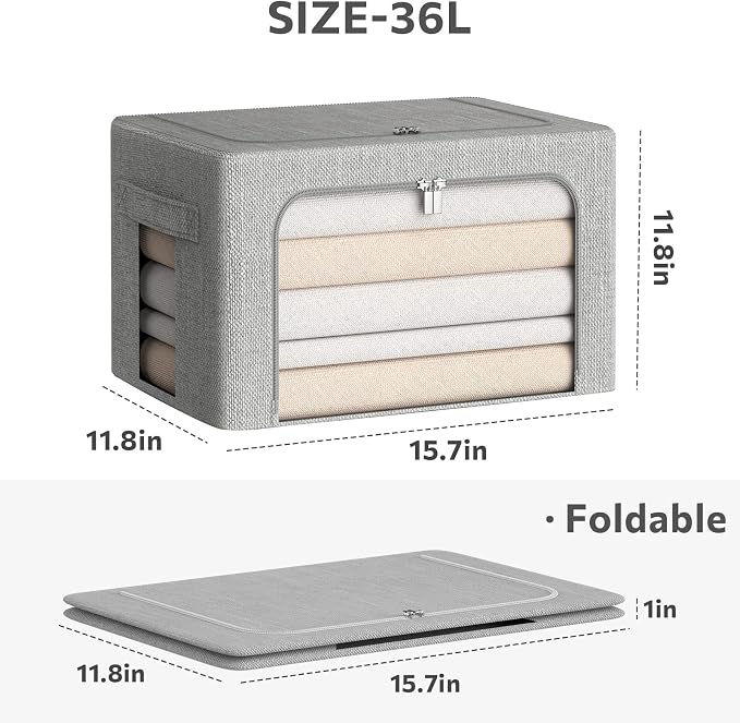 CYhom 3Pack Foldable Storage Bins - Image 5