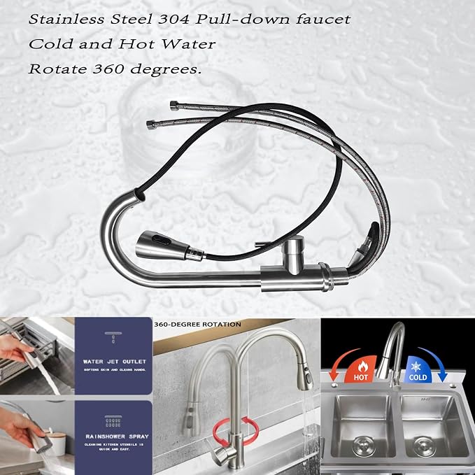 304 Stainless Steel Utility Sink - Image 5