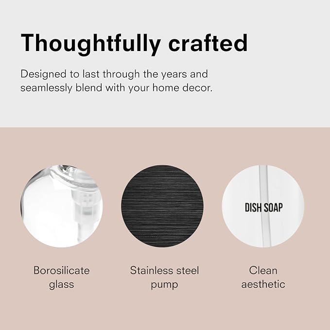 Public Goods Glass Dish Soap Dispenser Pump - Image 3