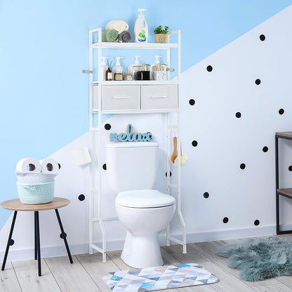 YBING Over The Toilet Storage Cabinet, Over Toilet Bathroom Organizer - Image 8