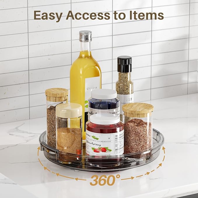 LAMU 2 Pack Lazy Susan Turntable Organizer - Image 4