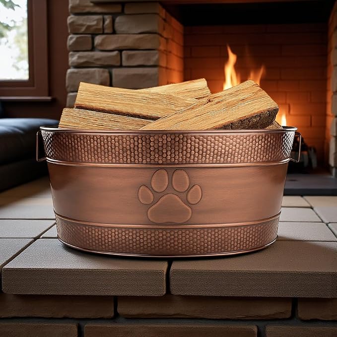 BREKX 25-Quart Tub for Firewood Storage Rack Log Holder - Image 5