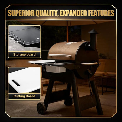 QuliMetal Folding Front Shelf for Traeger Pro 22, Pro 575, Ironwood 650 - Image 6