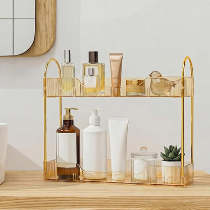 Bathroom Countertop Organizer, 2-Tier Slim Vanity Storage Rack by Unknown