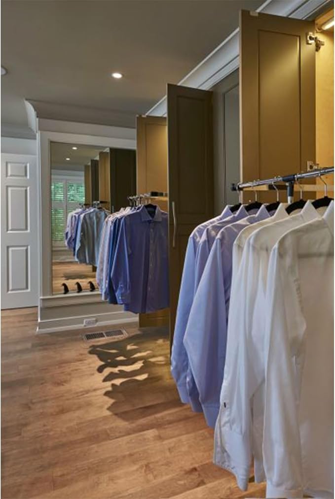Rev-A-Shelf 26-35" Pull Down Adjustable Closet Rod w/Telescoping Handle | Side - Image 4