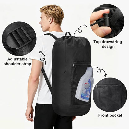 Laundry Bag Backpack Durable Laundry Bag - Image 3