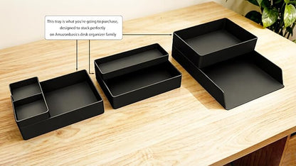 Amazon Basics Rectangular Plastic Desk Organizer - Image 5