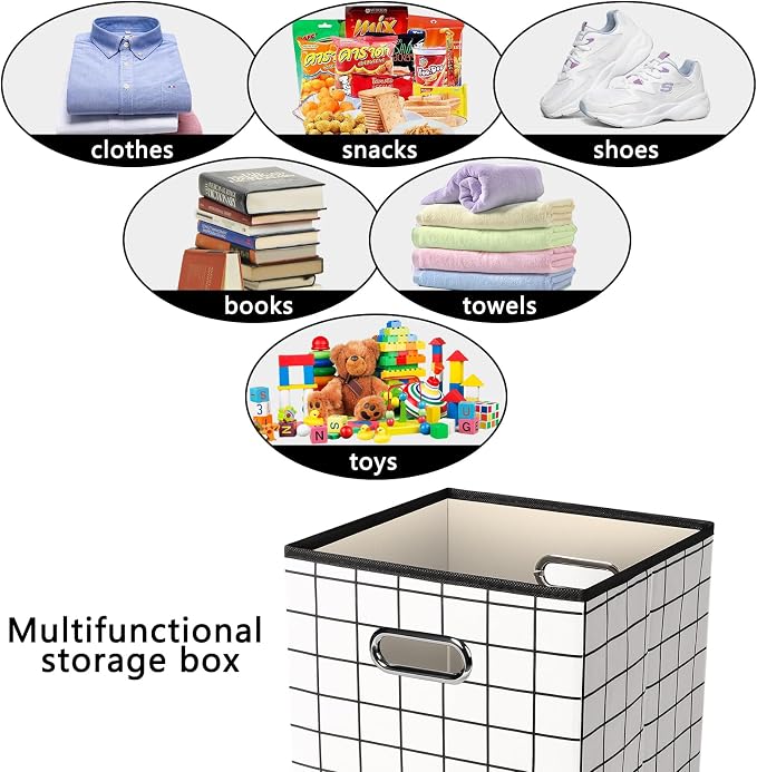 Yunkeeeper storage bins Cubes, Fabric Cube Organizer - Image 3