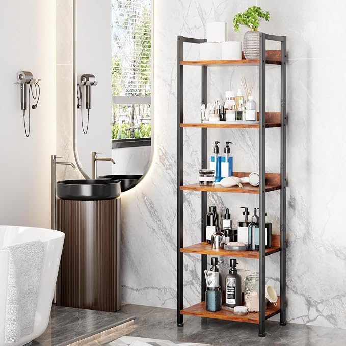 Furologee 5 Tier Bookshelf - Image 8
