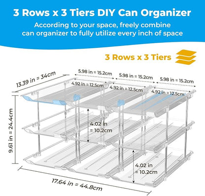 Stackable 3 Tiers Can Organizer Pantry, Canned Food Holder - Image 2