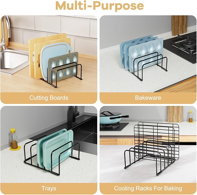 Fikoksol Cutting Board Organizer and Baking Sheet Rack, Tray Dividers - Image 6