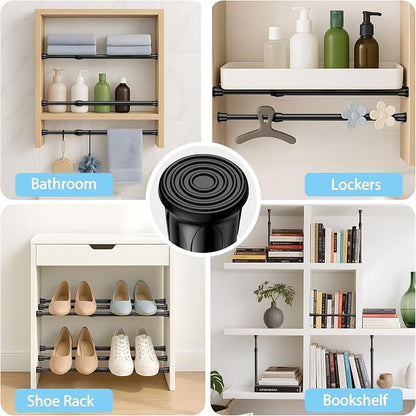 AIZESI Spring Tension Curtain Rod Short Tension Rod - Image 5