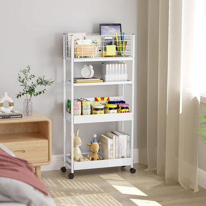 KINGRACK Slim Rolling Storage Cart 4 Tier - Image 8