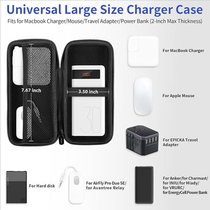 iMangoo Travel Essential Electronics Organizer Pouch Charger Case, Shockproof - Image 2