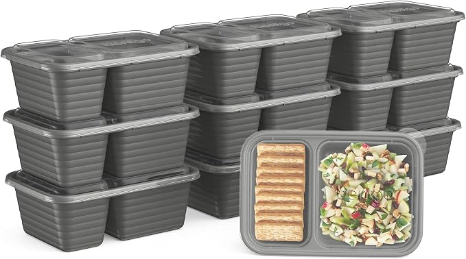 Bentgo Prep - 2-Compartment Snack Containers - Reusable, Microwaveable by Unknown