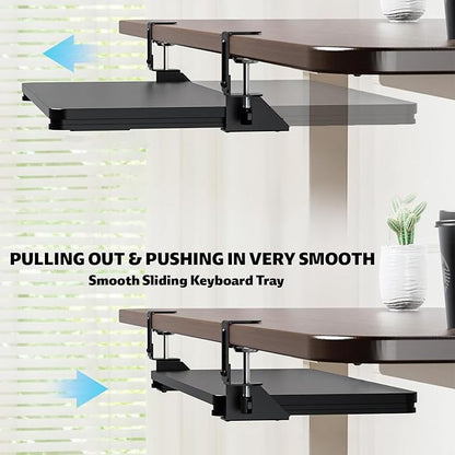 Large Keyboard Tray That Slides Out from Under The Desk, Pull Out - Image 6