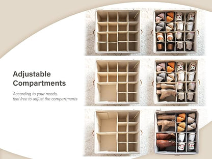 StorageWorks Shoe Organizer for Closet, Fits up to 24 Pairs, Shoe Cubby Storage - Image 4