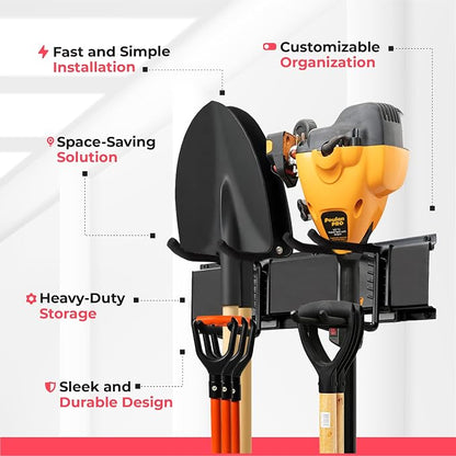 TIDYME Garage Wall Organizer | 48" Heavy-Duty Tool Storage Rack | Adjustable - Image 5