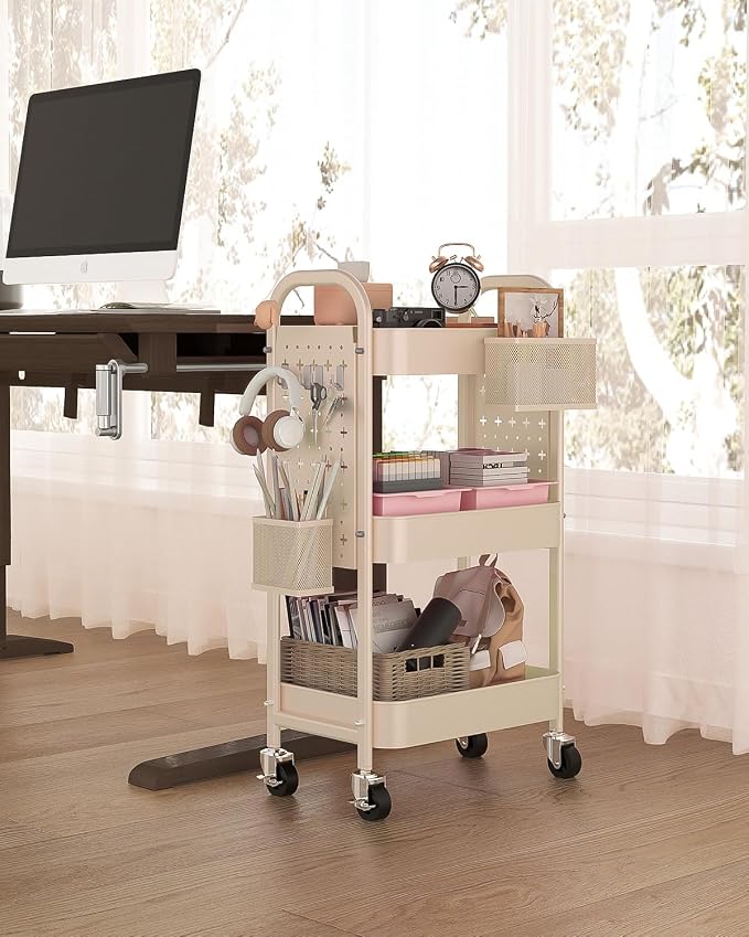 ALVOROG 3 Tier Rolling Cart - Image 8