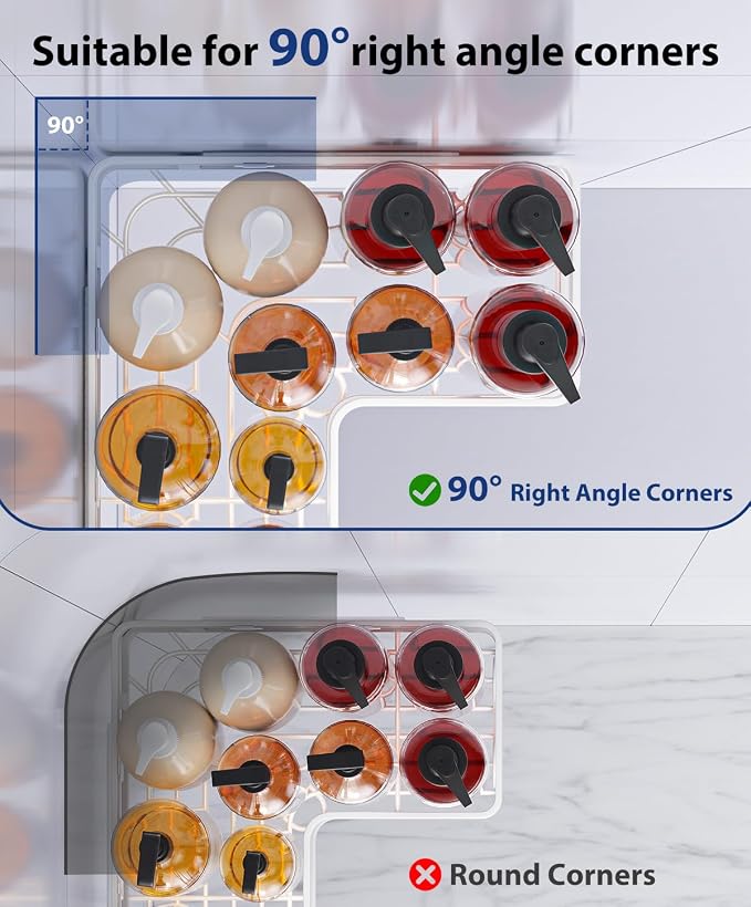 3 Pack Corner Shower Caddy Organizer, Rustproof Corner Shower Shelves, No - Image 3