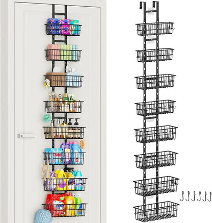 Hongtamoya 8 Tier Over The Door Organizer, Adjustable Hanging Door Organizer by Hongtamoya