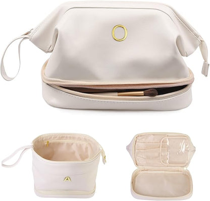 Bridesmaid Gifts, Women Makeup Bags, Friend Gifts, Personalized Double Layer by Vogewood