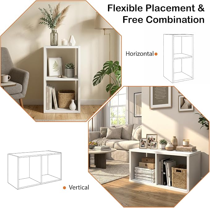 WannabeMyself【2026 Wooden Thick Frame 】 2 Cube Storage Organizer - Image 4