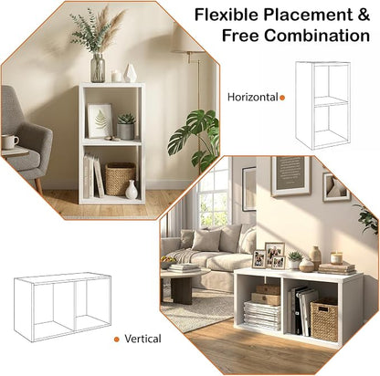 WannabeMyself【2026 Wooden Thick Frame 】 2 Cube Storage Organizer - Image 4