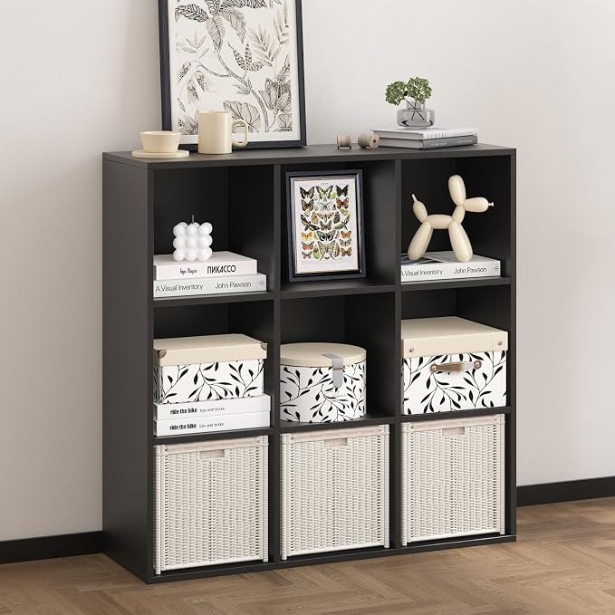 Wooden 9 Cube Storage Organizer by NewBeth