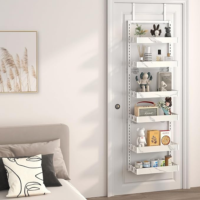 bukfen Over the Door Pantry Organizer, 6-Tier Adjustable Basket Kitchen Pantry - Image 7