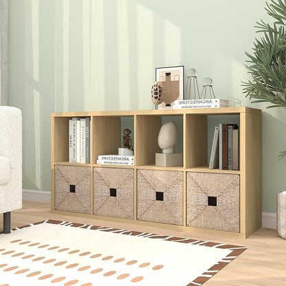 CTESNE【2026 Wooden Thick Frame 8 Cube Storage Organizer Shelf - Image 9
