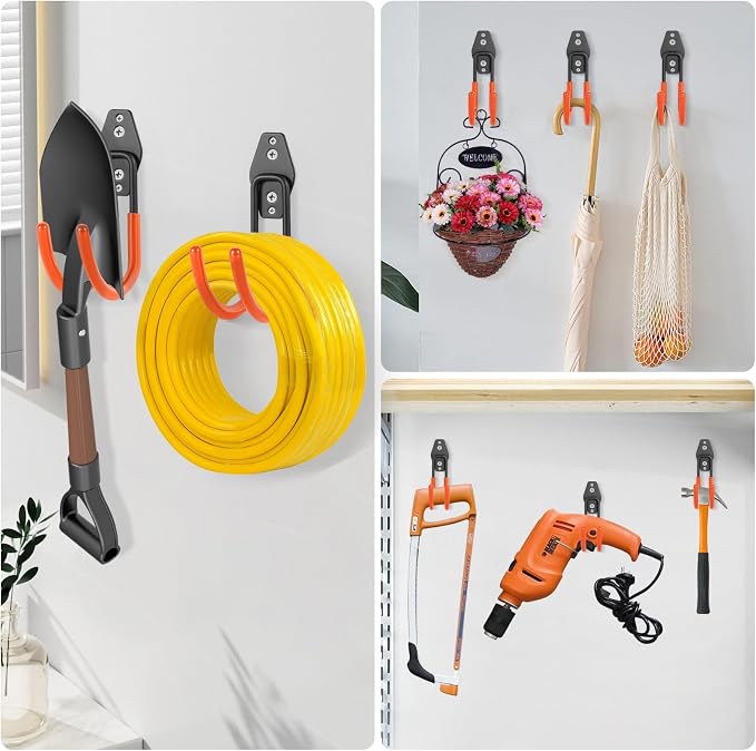 Heavy Duty Hose Hook, Garage Storage Utility Hooks, Garden Hose Hooks - Image 6