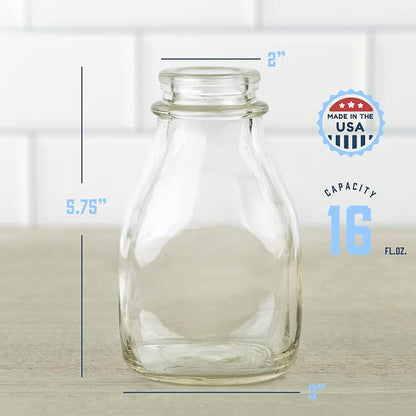 kitchentoolz 16 oz Glass Milk Bottle - Image 2
