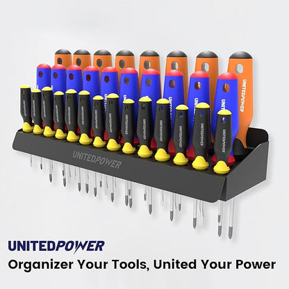 UNITEDPOWER Screwdriver Holder, Wall Mount Storage Rack Organizer - Image 7