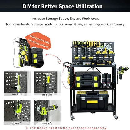 Lumizone Foldable Tool Cart - Image 4