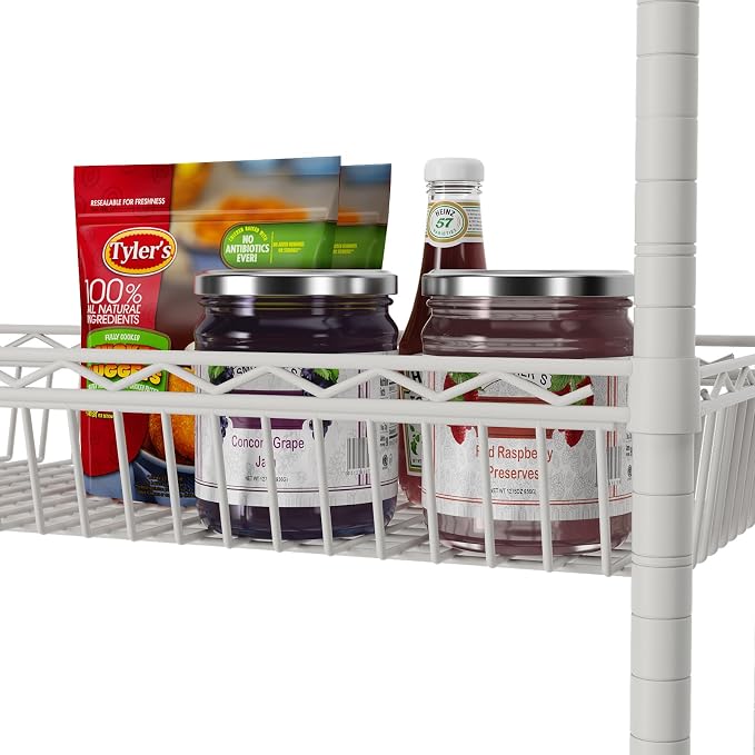 SINGAYE 6 Tier Big Basket Shelf Wire Shelving Unit Adjustable Storage Shelves - Image 7