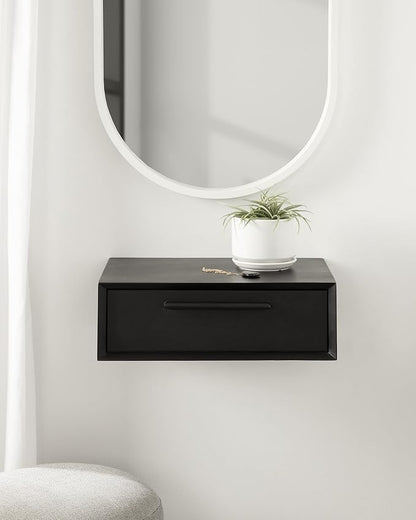 Kate and Laurel McCutcheon Floating Wood Storage Shelf, Decorative Transitional - Image 9