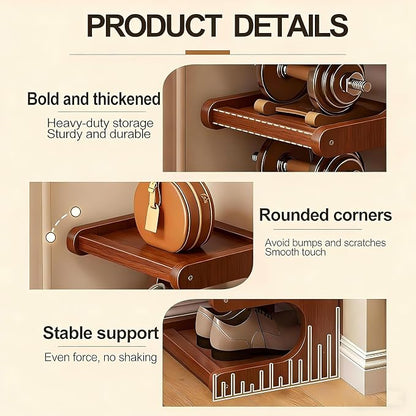 7-Tier Vertical Shoe Rack, Bamboo Free Standing Shoe Rack Shelf, Shoe Storage - Image 4