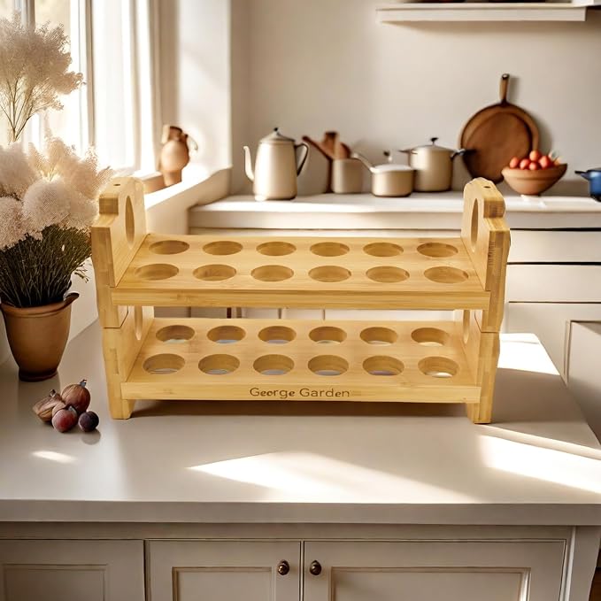 Bamboo Egg Holder Countertop - Image 4