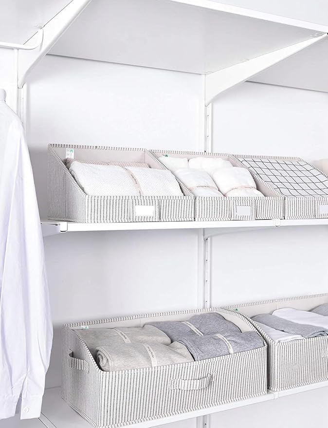StorageWorks Closet Storage Bins, Trapezoid Organizer Box - Image 4