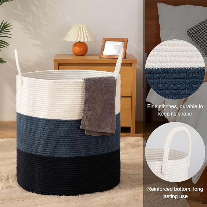 OIAHOMY 100L Laundry Hamper, Dirty Clothes Hamper - Image 4