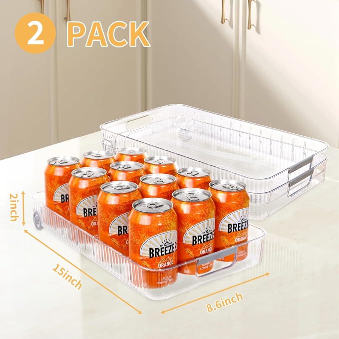 Refrigerator Organizers and Storage Roll Out Storage Bins Fridge Organizer - Image 6