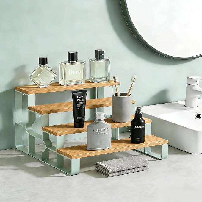 Counter Perfume Organizer, 4-Tier Cologne Stand - Image 2