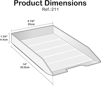 Acrimet Stackable Letter Tray Front Load, Letter Size, 1 Unit - Image 3