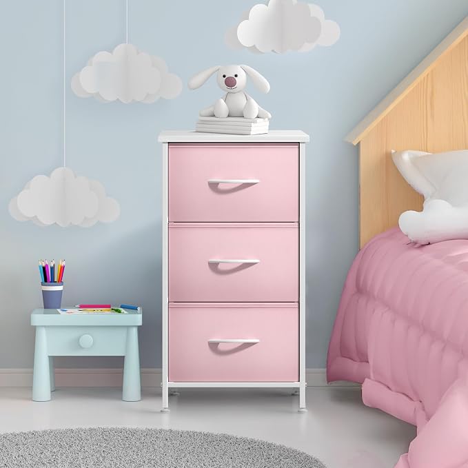 Sorbus Nightstand with 3 Drawers - Image 2
