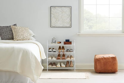 Rubbermaid 4-Tier Wire Shoe Rack, Simple Assemble, Storage Shelf - Image 10