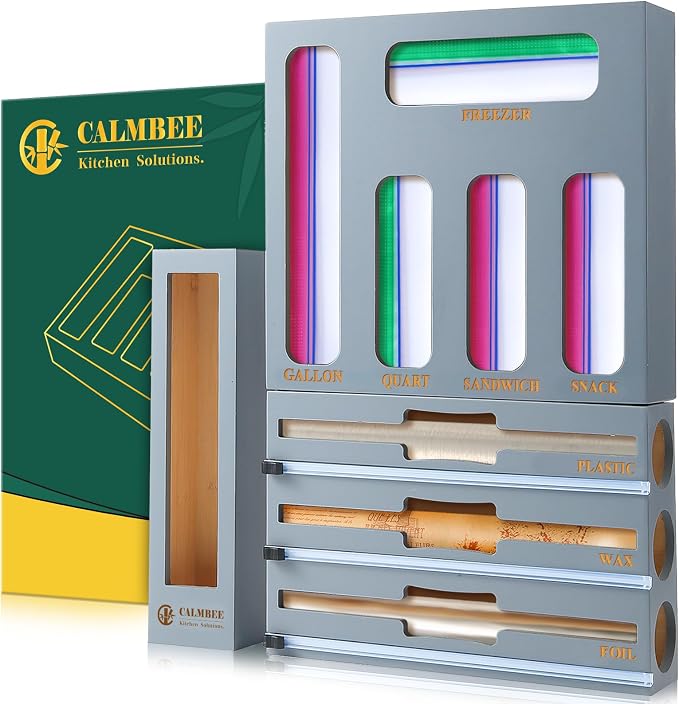 Calmbee 9 in 1 Bamboo Storage Bag Organizer by Calmbee